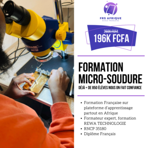 formation reparation smartphone paris micro soudure avec tony expert rewa technology afrique